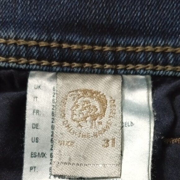 DIESEL DNA Tepphar Slim Carrot Mens Jeans Distressed Stretch Denim 31x32(32x29) - Picture 9 of 15